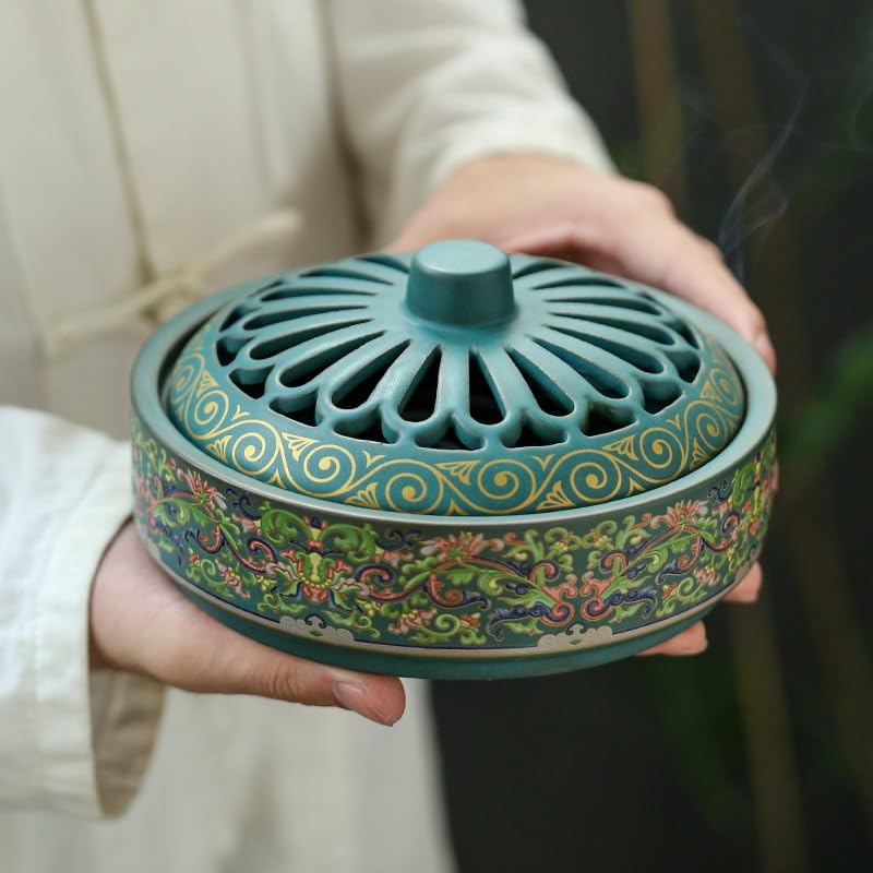 Bruciatore di Incenso Bruciatore di incenso in Ceramica, bruciatore di incenso for la casa, bruciatore for aromaterapia, bruciatore di incenso Creativo for la casa smaltato Incensiere