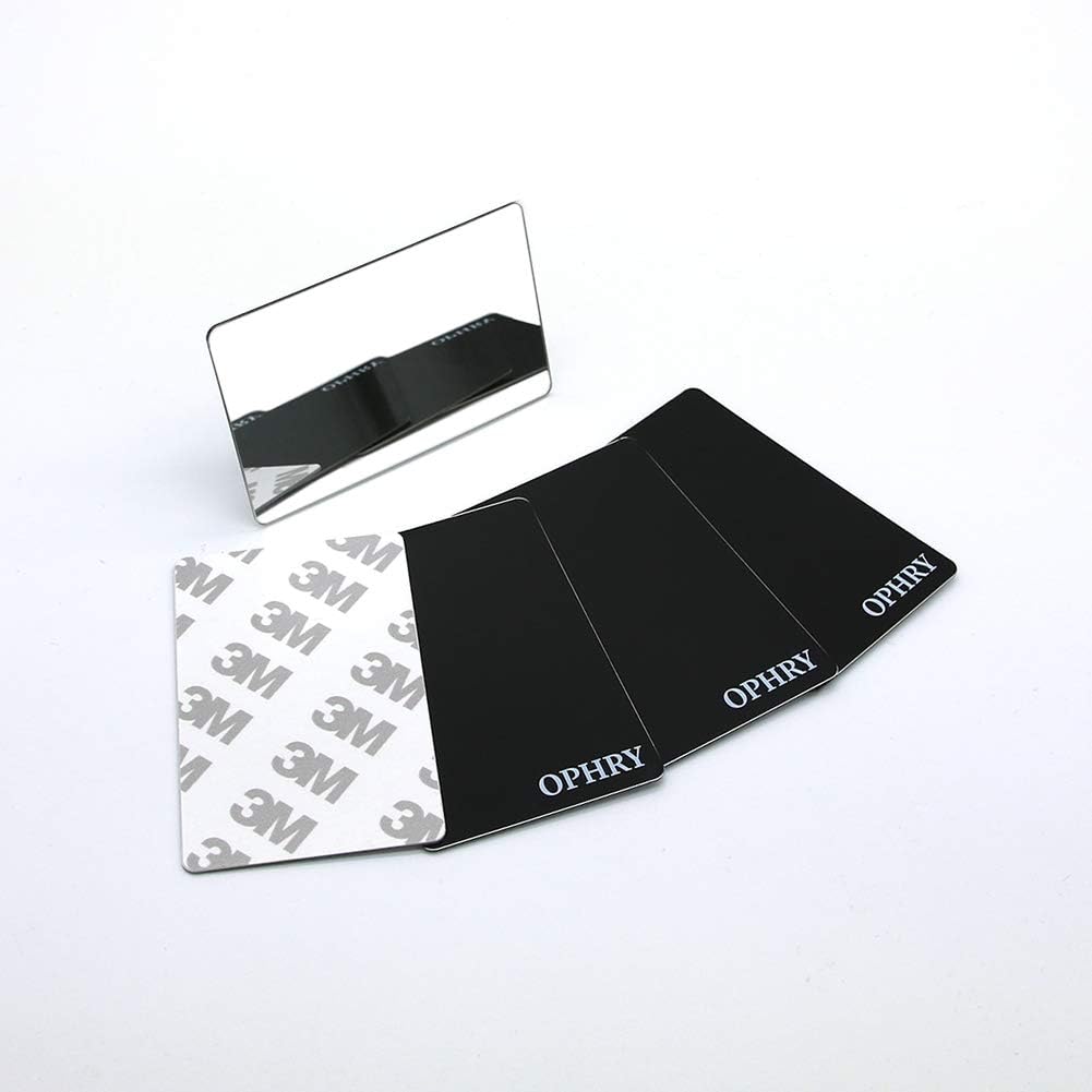 Pocket mirror B-set (4 in 1 pack) featherweight card slim (3.4 x 0.029 x 2.1inches) handy mirror for a date, party, social gathering, meeting, traveling & camping fits into a purse, wallet, vanity bag