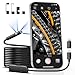 Auttoop Borescope 1920P Inspection Camera with 8+1 Adjustable LED Lights,Endoscope Camera with Light, Endoscope with 16.5ft Semi-Rigid Cable Waterproof Snake Camera