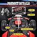 Beblinglet 24V Electric Go Kart, Drift Car Outdoor Ride on Toy with EVA Tires, 400W Motor, 8.1 MPH, Music, Wireless, Drift Mode and 2 Speed, Crazy Go Cart for Kids 6-12 Years Old, Red