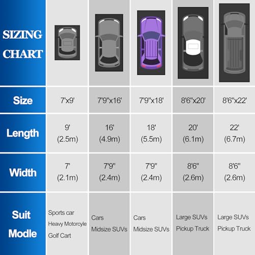 HolaDream Non-Slip Garage Floor Mat(7'9"x18'), Upgraded PVC Containment Mat with a Rubber Wiper and Stay Put Corners - Heavy Duty Waterproof Protection from Snow, Rain and Mud for Cars, SUV, Trucks by HolaDream - Image 7