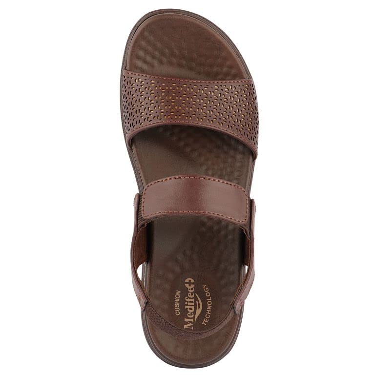Image of Medifeet Women's Laser Cut Design Sling Back Sandals