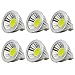 6 unités, Ampoule LED MR16/GU5.3 COB Lampe Bulb, 3W / 210lm, DC 12V, Blanc Froid 6000K, Équivalent à Ampoule Halogène 20W, ø50x52, 90° Angle de faisceau