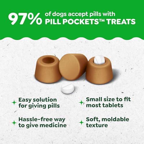 Image of Greenies Pill Pockets for Dogs Small Size, Tablet Pill Treats for Dogs, Chicken Flavor, 3.2 oz. Pouch (Pack of 6)