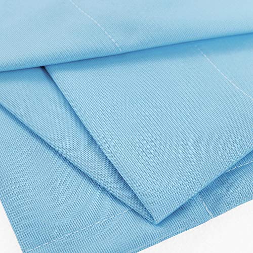 Twopages 5Ft Wide X 8Ft Tall Flame Retardant Divider Curtains Privacy Cubicle Curtain With Grommet Top (1 Panel,Blue) #TOP4