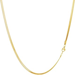 [Puente] ネックレス チェーン レディース ネックレス スネークチェーン スネーク スネークネックレス フラット ワイド 細め 細い 極細 華奢 ステンレス 鎖 チェーンネックレスシルバー ゴールド