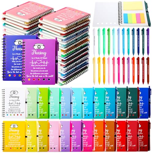 Carnet à spirale infirmière avec notes et stylo Fullhawl