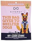 GivePet Off-Leash Leisure Dog Treats 6 Oz - Premium Soft Dog Training Treats, No Artificial Flavors - Applesauce Bacon and Cinnamon Dog Snacks - Dog Treat Bag