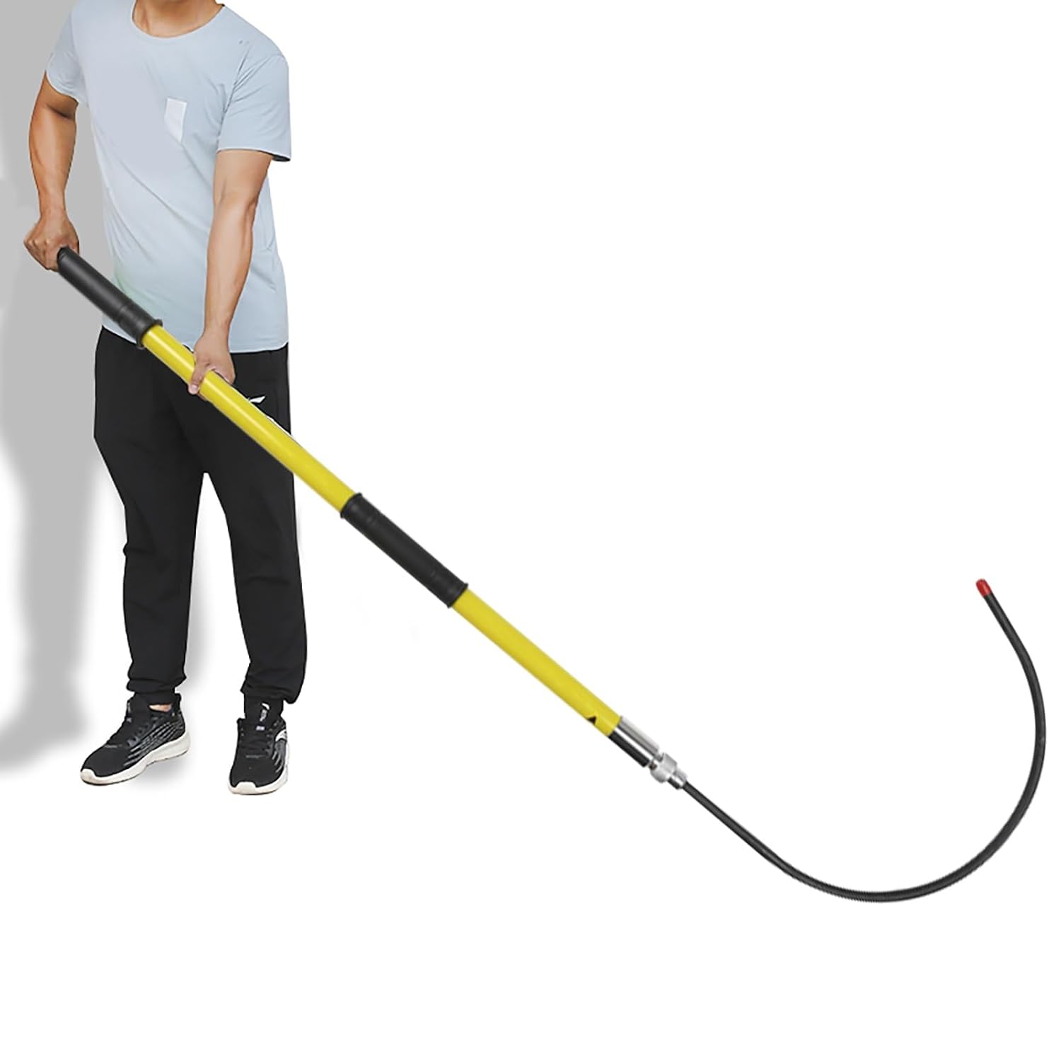 Rescue Pole with Body Hook, High Voltage Insulated Rescue Hook Commercial, Electrical Safety Kit, Construction Sites Aerial Work Life-Saving Rods Pull Tool(Green,1m/39.4in/3.3ft)