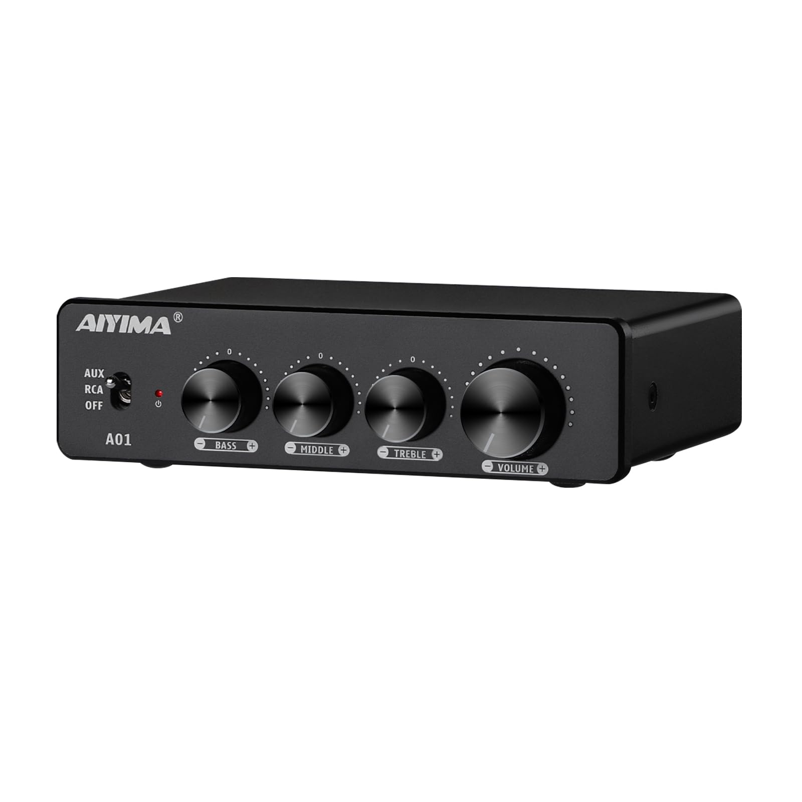 AIYIMA A01 TPA3116 Amplificatore di potenza 2.0/2.1 CH Stereo HiFi Amplificatore di Classe D Integrato per altoparlante domestico 100W Mini Amplificatore con Bass Alto Treble Control