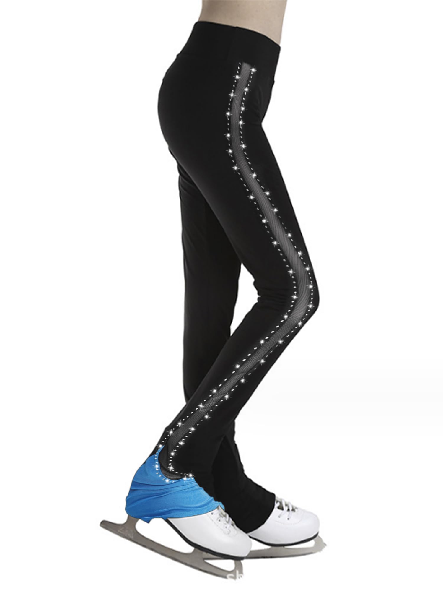 Inhzoy Mädchen Leggings | Sport- & Eislaufhose Mit Stretch
