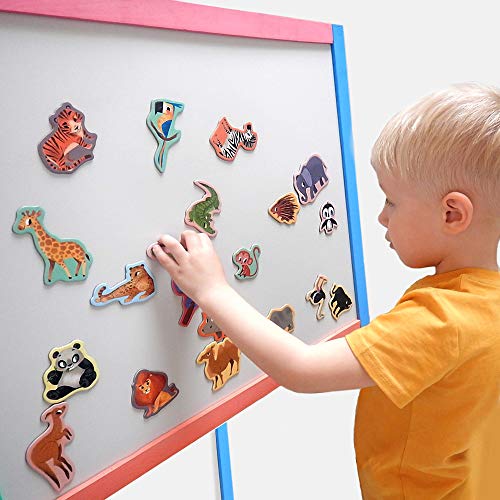 Set De 16 Imanes De Nevera Magnéticos De Animales Zoológicos – Figuras 3D Suaves Y Flexibles, Colores Vivos, Perfectos Para Decorar Cocinas, Aulas Y Oficinas, Regalo Original