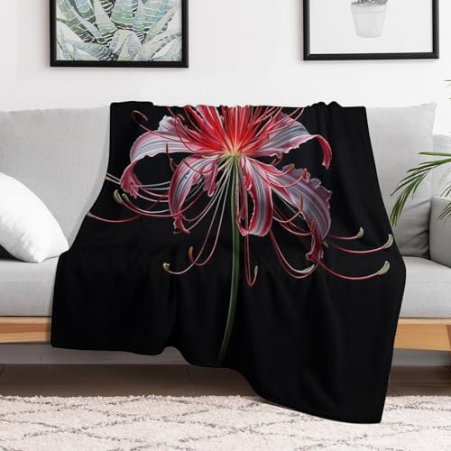 Couvertures en fleur plaid 100% flannel jeté de lit chaud et moelleux