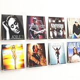 Optish 8 Pack Schallplatten Wandhalterung, 30.5 cm Vinyl Halter Hängeregal Schweberegal Vinyl Wandhalterung für Schallplatten Bilder, Bücherregal Wand