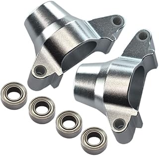 GPM For Tamiya TT-02 Upgrade Parts Aluminum Rear Knuckle Arm With Bearing - 1Pr Set Silver