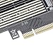 RiToEasysports Cards Reader Double Heat Dissipation M.2 NVME A PCIE X4/X8/X16 NGFF MSATA Converter Expansion for Transfer Efficient Efficient Data