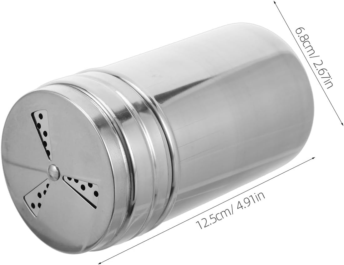 Generic Barbecue Pepper Shaker: Condiment Bottle With Handle Seasoning Jar Spice Dispenser - Stainless Steel Salt Jar Kitchen Condiment Container Pepper Shaker
