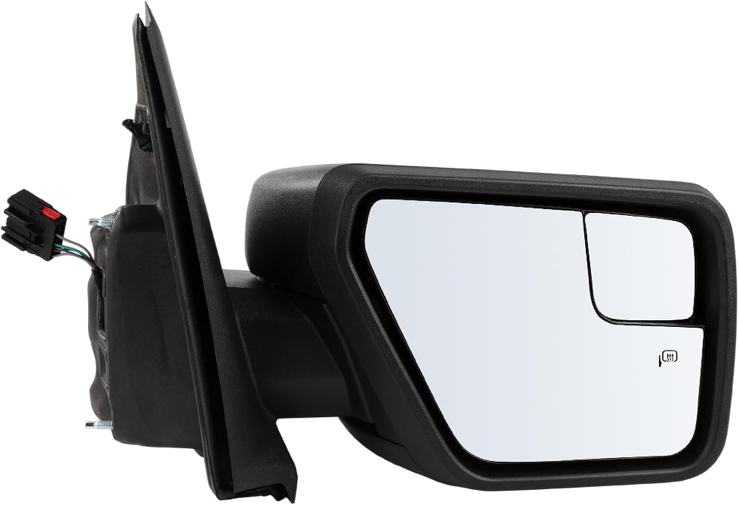 ECCPP Towing Mirror Tow Mirror Fit For 2021-2024 For Ford For F150 Pickup Truck Side View Power Heated Black Cap Housing Right Passenger Side