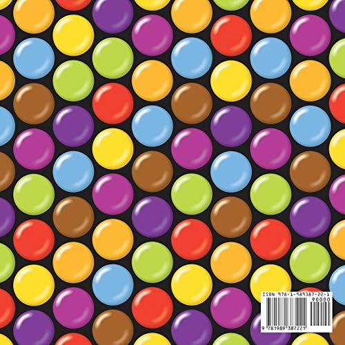 Music Manuscript Book: Coated Candy, Large Kids Stave Paper: 5