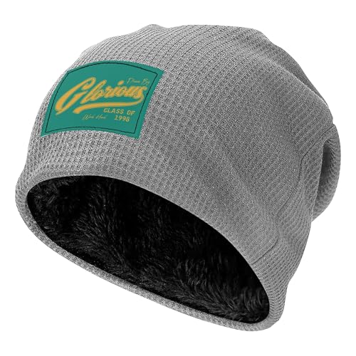 Casquette polaire motif chiffres modernes contre le froid d'hiver