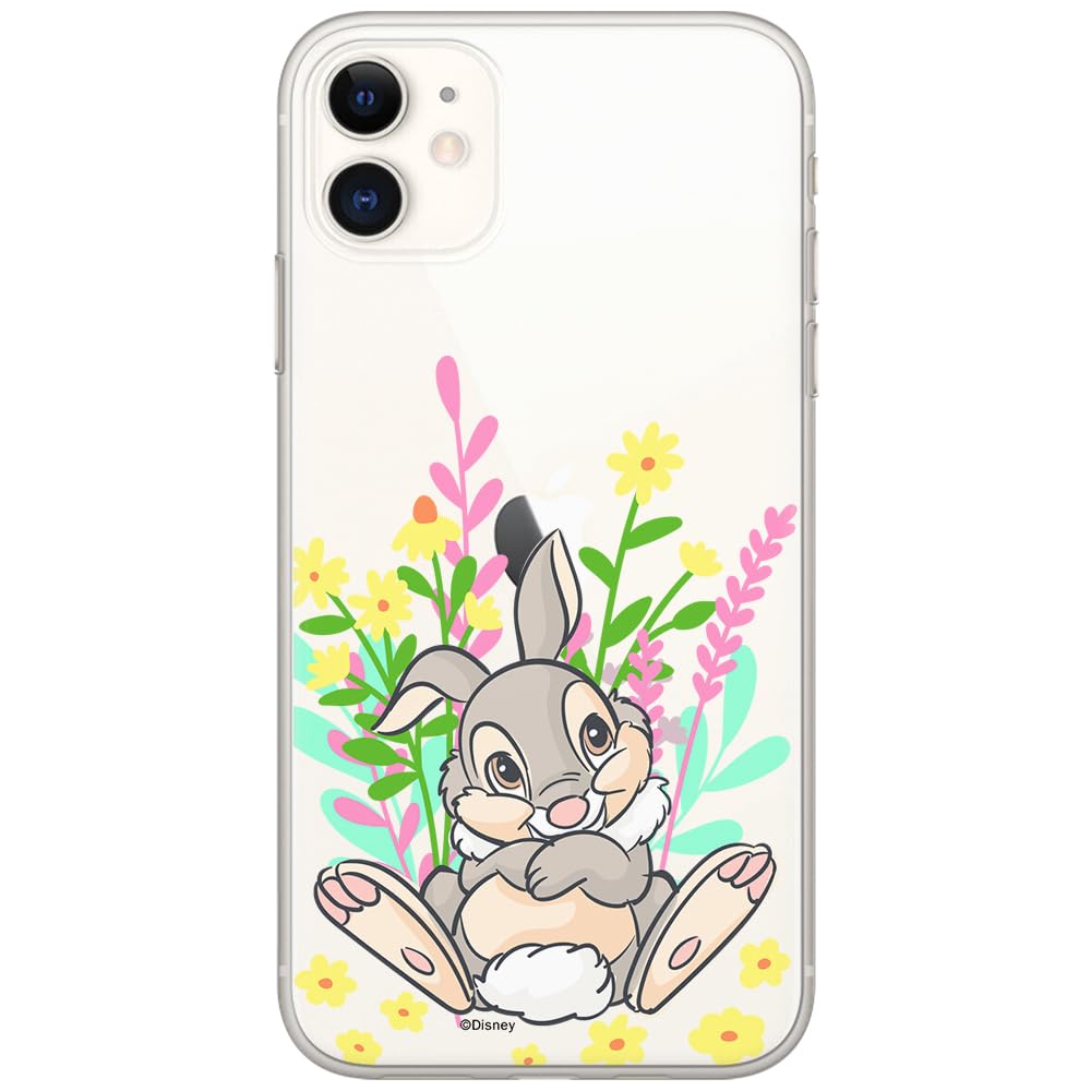 ERT GROUP mobile phone case for Iphone 11 original and officially Licensed Disney pattern Thumper 004 optimally adapted to the shape of the mobile phone, partially transparent