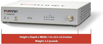 Fortinet FortiGate-50G-DSL Firewall for Branch and Small Offices with 5 Gigabit Ethernet RJ45 Ports and 1 Dedicated DSL Port (FG-50G-DSL)
