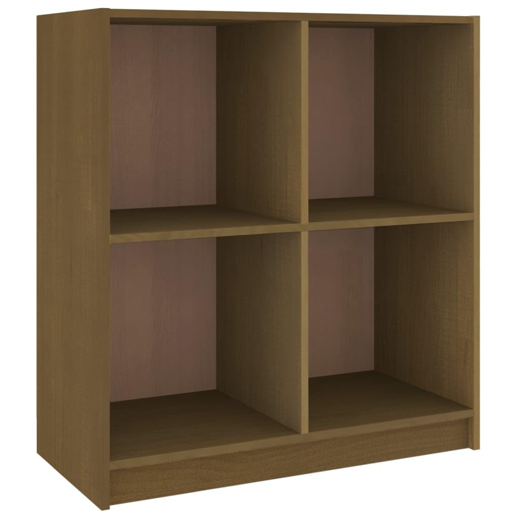 Aparador para pasillo y salón moderno en madera maciza marrón miel