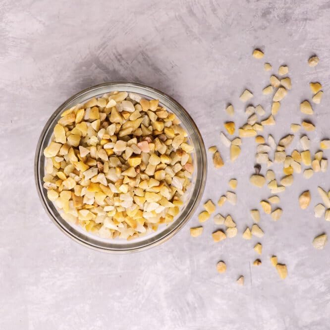 Image of Natural Yellow Aventurine Crystal Chips 250g | Yellow Loose Gemstone Chips for Vastu, Pooja, Meditation, Resin Art, Craft, Aquarium & Home Decor Decorative Stones