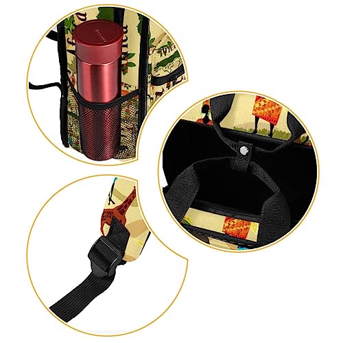 Sac à dos pour garçons style africain multicolore avec bretelles réglables - 2