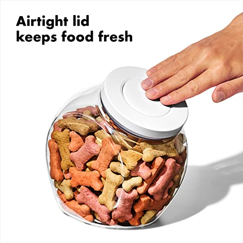 Image of OXO Good Grips Pet POP Container - 3.0 Qt /2.8 L | Ideal for up to 2lbs of treats | Airtight Dog and Cat Food Storage Container | BPA Free