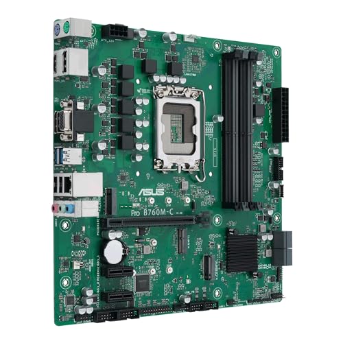 PRO B760M-C CSM Scheda Madre Business Intel B760, LGA 1700, microATX, DDR5, PCIe 4.0, 2 Slot M.2, 2.5Gb Ethernet, 2 DisplayPort, HDMI, VGA, 4 SATA 6 Gbps, USB 3.2 Gen 2 e Gen 1 Type-C - Scheda madre - Immagine 2