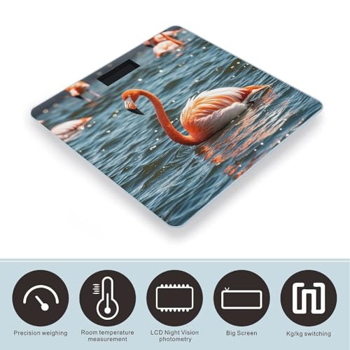 Báscula Digital de Baño FekiLoot con Plataforma Amplia miniatura 3