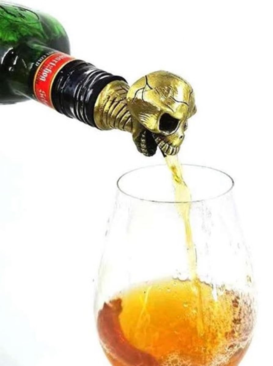 Zacapa Centenario Solera Gran Reserva Rum + Ausgießer Totenkopf + 2 Totenkopfgläser im Geschenk Karton Geschenkset Männergeschenke