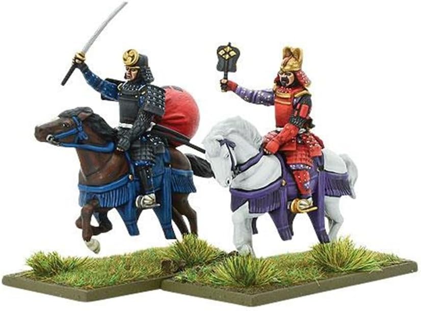 Warlord Games Samurai Horsemen - 28mm Scale Plastic Miniatures for Pike & Shotte Highly Detailed Miniatures for Table-top Wargaming