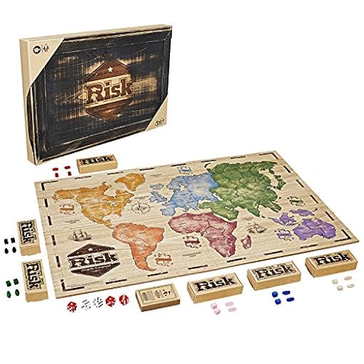 Hasbro- Risk Rustic, juego de estrategia grande en edición de madera, versión en alemán (C2322) | Ya disponible en tu tienda friki favorita! En mundofriki.es!