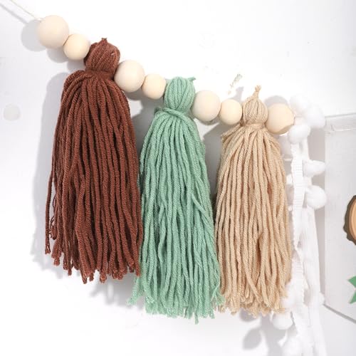 Faixa de cadeira alta de aniversário One Happy Camper - Faixa de borla de fio de acampamento, decora