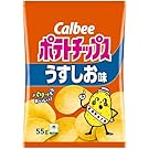Calbee Potato Chips Light Salt Flavor 55g (1.9 oz) x 16 Bags