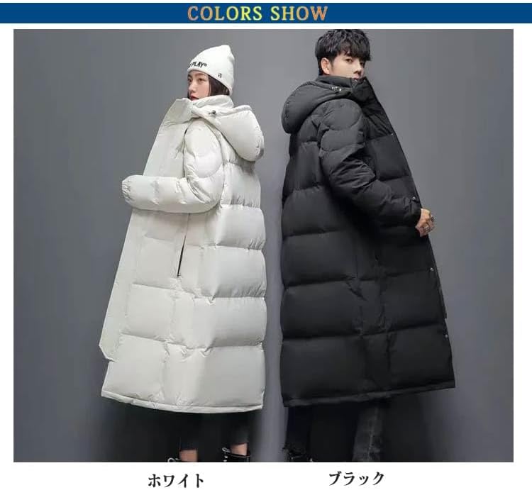 [naokao] ジャケット レディース ベンチコート 超ロング丈 ダウンコート 膝下丈 カップル ダウンジャケット 男女兼用 野球