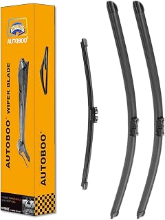 AUTOBOO 24"+20" Windshield Wipers with 15" Rear Wiper Blade Replacement for Volvo XC90 2016 2017 2018 2019 2020 2021 2022 -Original Factory Quality (Pack of 3)