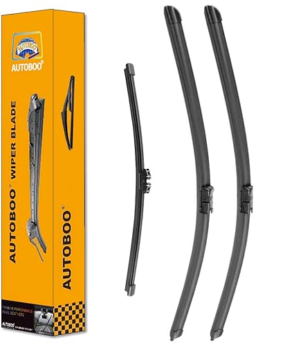 Autoboo 24"+20" Windshield Wipers With 15" Rear Wiper Blade Replacement For Volvo Xc90 2016 2017 2018 2019 2020 2021 2022 -Original Factory Quality (Pack Of 3) #TOP9