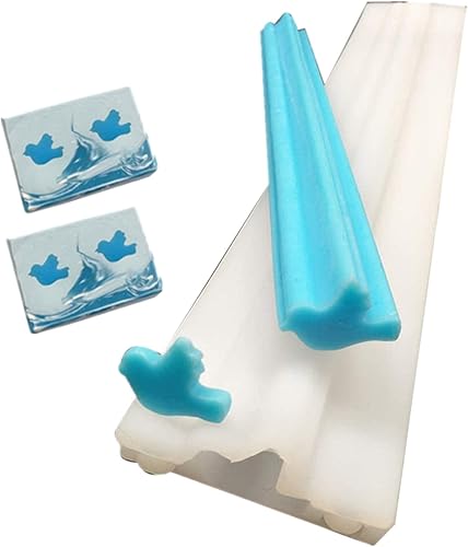 Columna de tubo de pájaro Molde de jabón de silicona Vela Molde de pastel de caramelo de chocolate Insertar suministros para hacer jabón