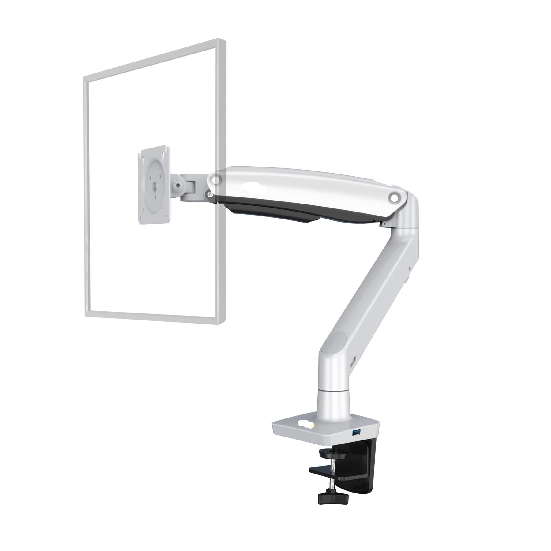 Brazo de resorte de gas F100A para soportar monitores pesados de 3-12kg sin vibraciones en la mesa