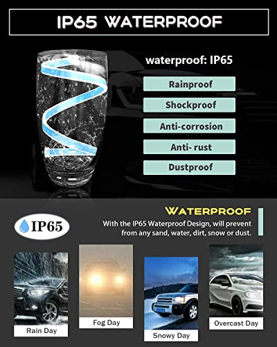 Qoope Led Strip Lights For Cars 2Pcs 60Cm/24Inch Car Led Strip Lights Flexible Led Headlight Strips For Daytime Running Lights Turn Signal Bulb Drl Switchback Led Strip Amber/Yellow & White #TOP6