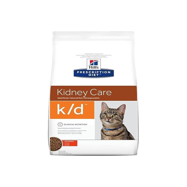 HILL'S Prescription Diet Feline k/d Kidney Care Dry Cat Food Chicken 3 kg