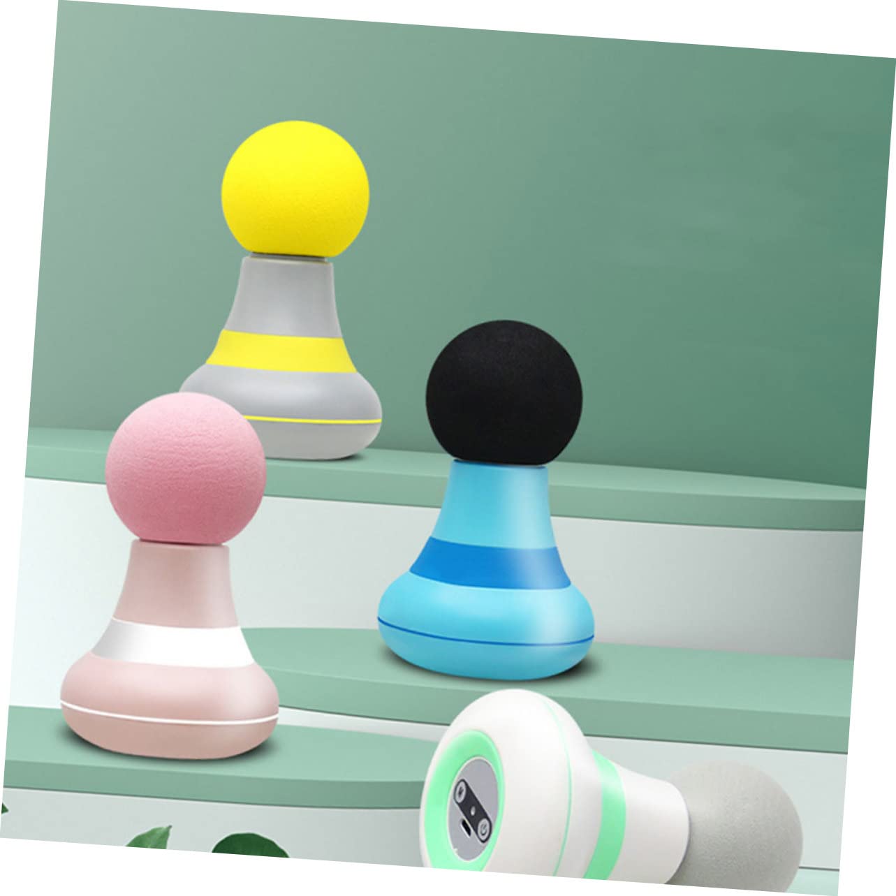 Anneome 2pezzi Massaggiatore Muscolare Portatile Dispositivo Muscolare Operazione Silenziosa Per Sportivi e Fitness