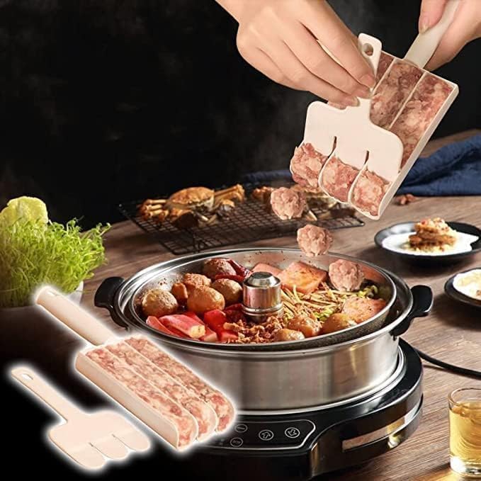 VATTU Portable Cheese Ball, Rice-Meat Dumplings Meatball Maker, Cake Balls, Manchurian Ball Maker, rasgulla Maker, Fish Ball Burger Meatball Making Tool for Kitchen (Meatball for Kitchen) 1