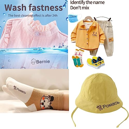 Stempel Kiddo Namensstempel Kinder Textil Wasserfest, Kinder Namen Stempel Kleidung, Waschmaschinenfest Textilstempel Personalisiert