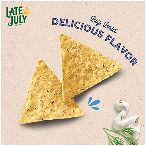 Late July Snacks, Garden Ranch Tortilla Chips, 7.8-Oz. Bag (Pack Of 12) #TOP2