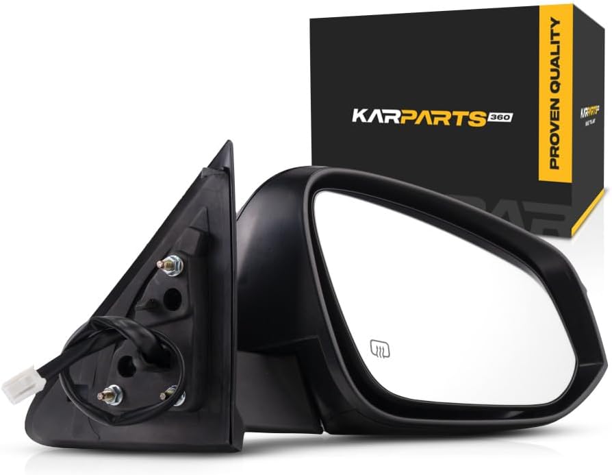 For Toyota Highlander 2014 2015 2016 Door Mirror Passenger Side | Power | Heated | w/Signal Indicator | Paint To Match | Replacement For 87910-0E143 | TO1321317