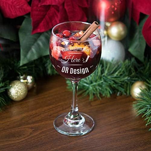 Personalized Core Balloon Wine Glass